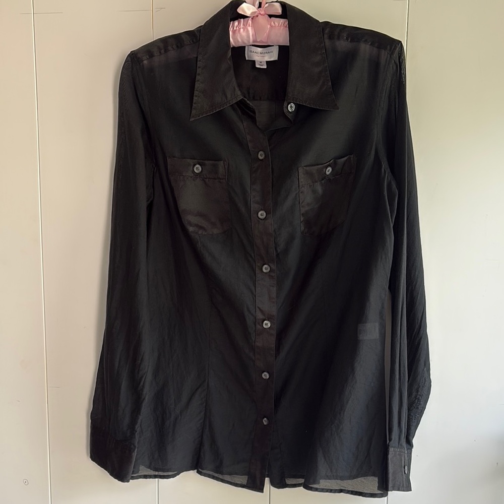 Isaac Mizrahi for Target Black Shirt size M